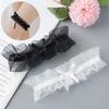Сексуальное Модное Нижнее Белье Пояс-Подвязка Свадебный Подвязка на Ногу Невесты Аксессуары для Косплея Вечеринки Бантик Кружево Эластичный Кольцо для Ноги