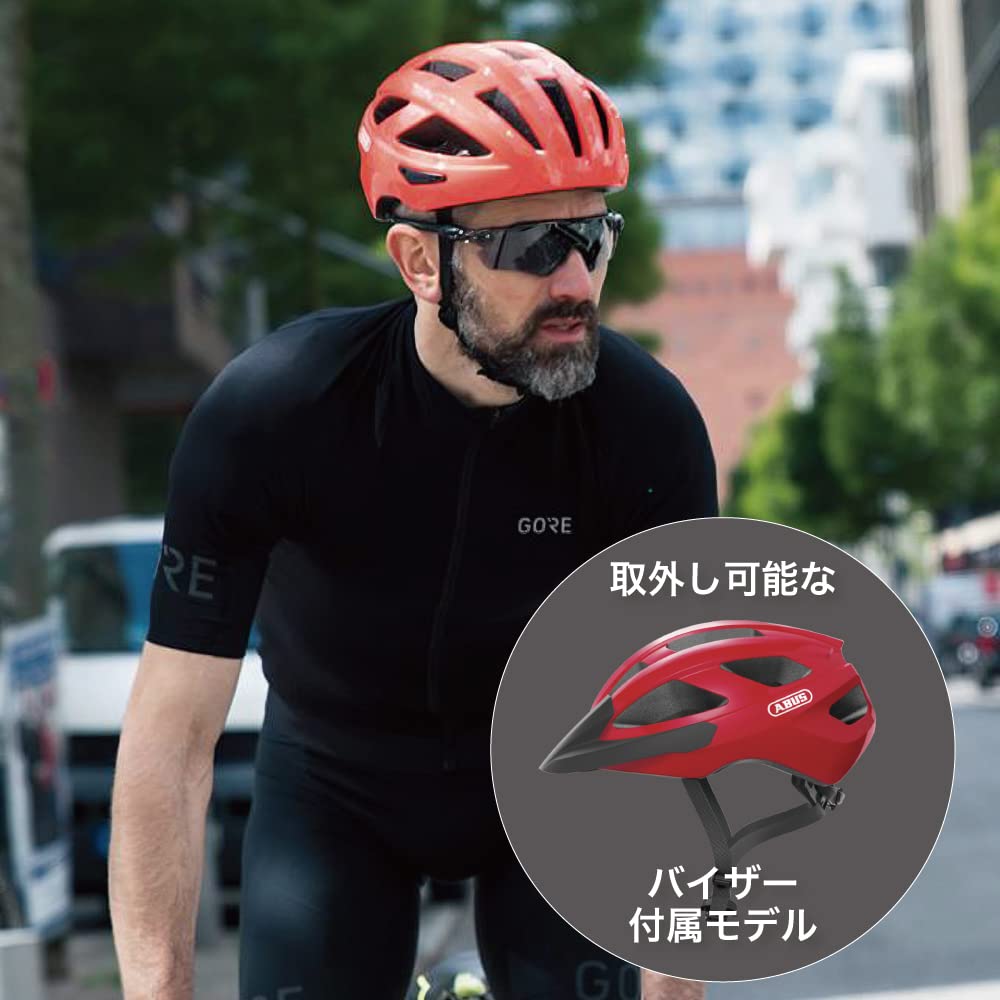 Японский велосипедный шлем ABUS для шоссейного велосипеда MACATOR, взрослый размер M, бархатно-черный [Оригинальный продукт]