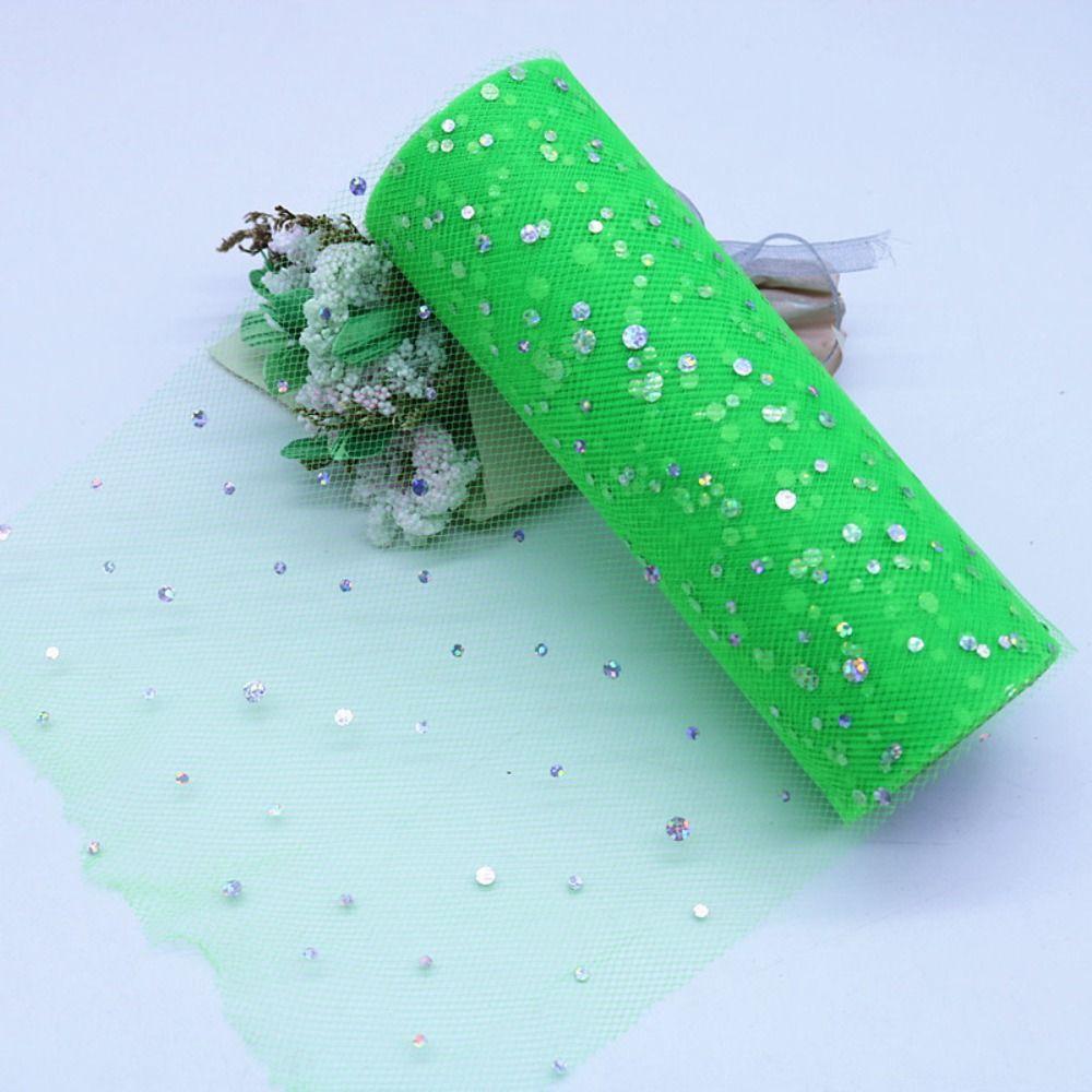 Украшения на день рождения органза лазерная марля тюль ткань блестящий пайетки тюль рулон 10 ярдов 15 см