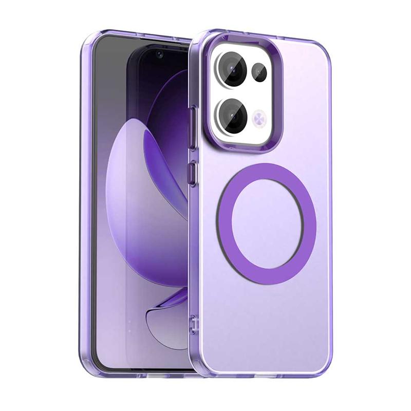 Transparent Case For Oppo Reno 13 Case Oppo Reno 13 5G Magnetic Adsorption Wireless Charge Cover For Oppo Reno 13 Case 6.59 inch