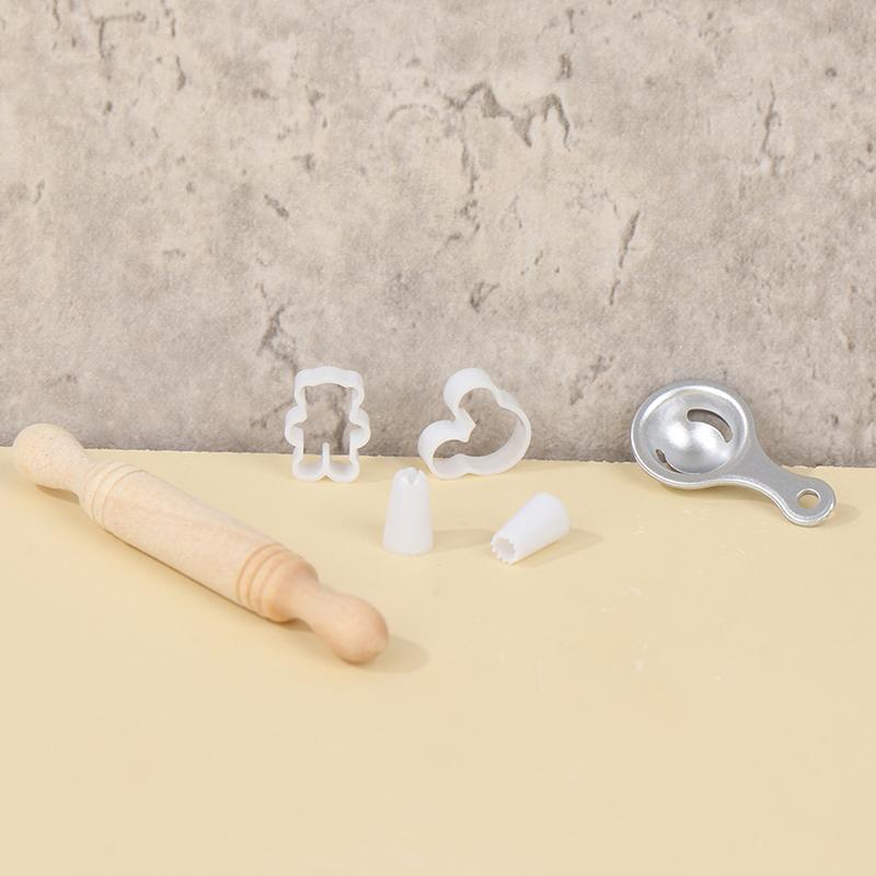 1Комплект 1:12 миниатюрных форм для выпечки кукольного домика, приспособления для выпечки, мерная ложка, инструменты для выпечки, модель кухонного декора, игрушечный домик