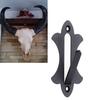 6Pcs European Mount Metal Skull Hanger Heavy Duty Deer Mule Antelope Coyote Small Game Animals Skull Wall Hanging Hook Rack