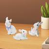 3 шт. Фигурка кролика, скульптура кролика для украшения дома на Пасху