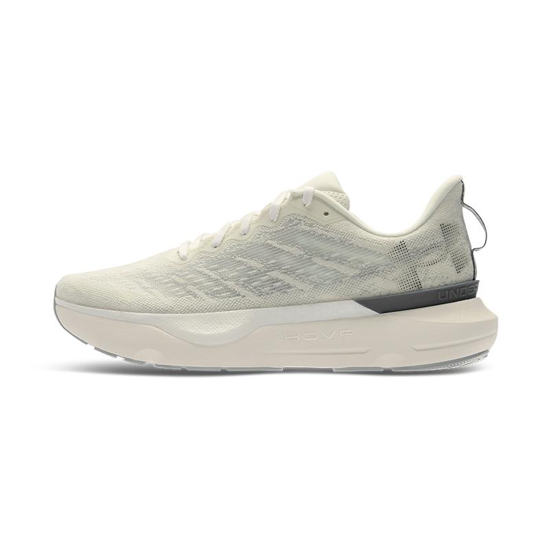 Under Armour HOVR Infinite Pro Breeze - белые кварцевые мужские кроссовки кремовые модно-серые гравийные 3027187-302