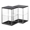 Hachibanya Figure Transparent Display Case with Magnetic Collection Wide X 25cm Deep X 40cm Clear X Two Pieces Case, Storage, Door, Case, Stackable,