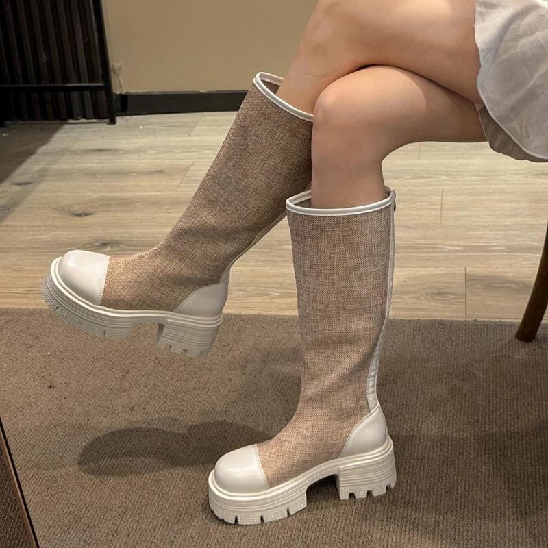 Fashionable Stretch Boots for Women Hot Selling Comfortable Winter New Fashion Slim High Heel Boots for Women Zapatos