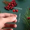 Сувенирная подставка 20 шт. Искусственные ягоды падуба, 100 шт. Мини 10 мм Имитация ягод Декор на проволоке для украшения рождественской елки Цветочный венок DIY
