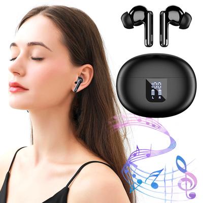 Bluetooth-совместимые наушники 5.4 с шумоподавлением, цифровым дисплеем, вкладыши, умные наушники для бега, спортзала, тренировок