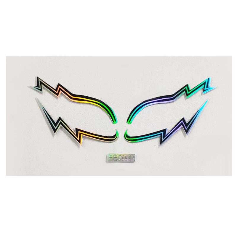 Временная наклейка для лица, наклейка для татуировки, сценическое искусство, наклейка для красоты, сделай сам, имитация лазерного лазера, наклейка для лица, наклейка