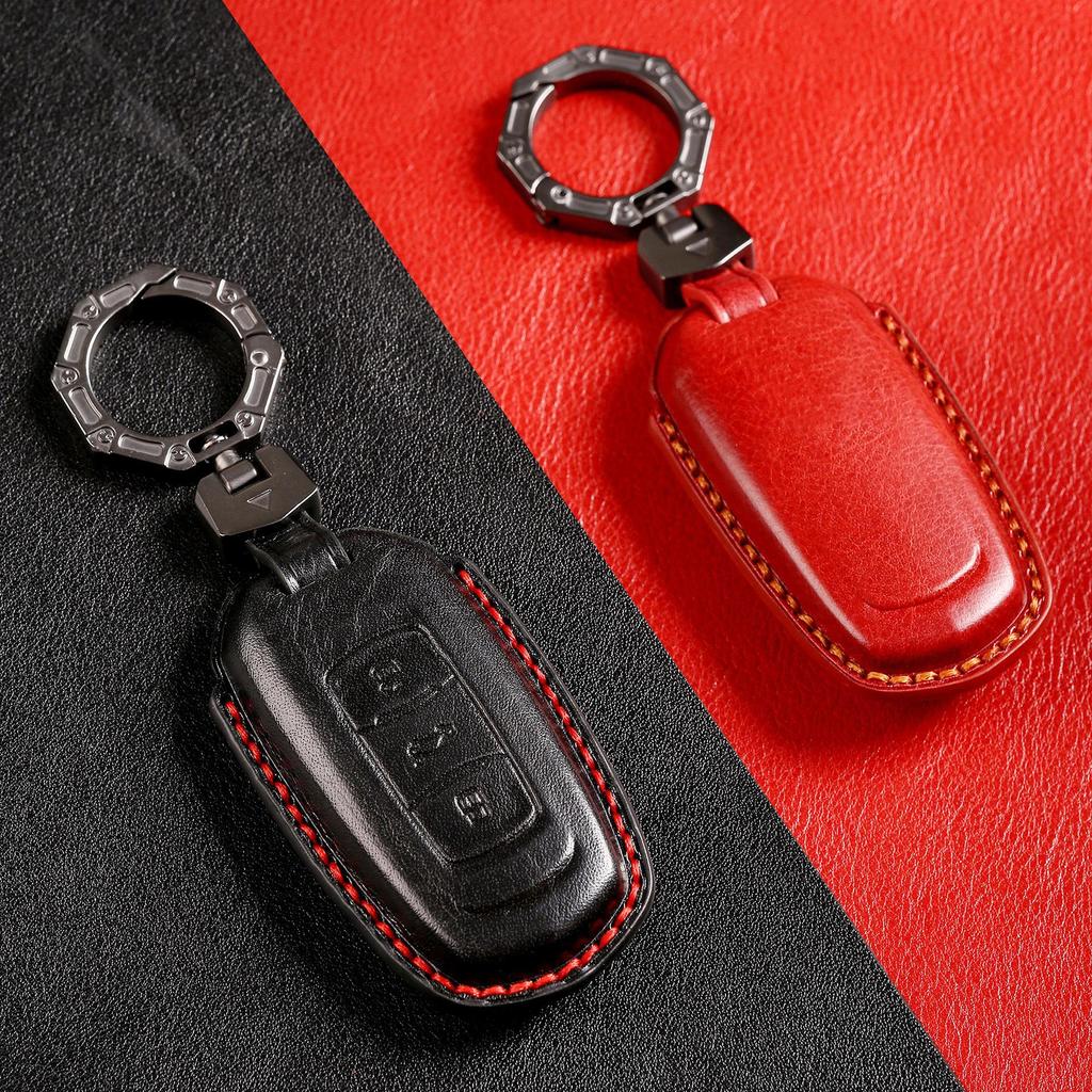 Чехол для ключа автомобиля Geely Panda Mini 2023 года для Vision X3, Emgrand GSGL, Boyue и Borui - кожаный чехол
