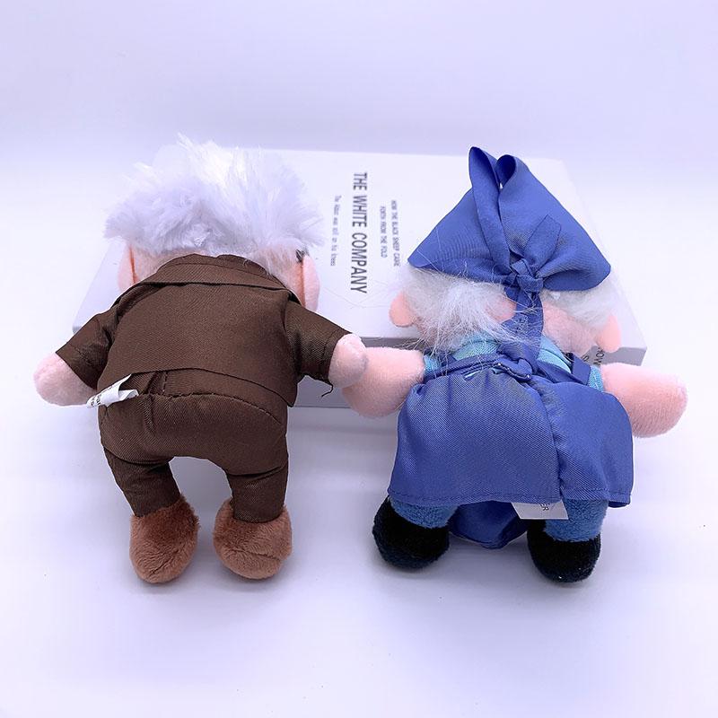 2pcs/set 14/20cm Brinquedos the Movie UP Carl Grandfather Grandmother Cartoon Stuffed Soft Plush Toys Carl Up Plushes Kids Gifts