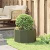 Planter Olive Green 60 x 60 x 35 cm Steel