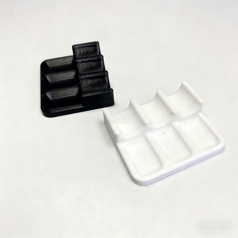 3D Printed Plastic Brush Holder Durable Rests Drip Tray Pad 3D Printing Holder Art Display