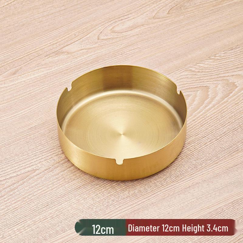 Stainless Steel Windproof Ashtray - Durable, Stylish, and Large for Bars, Cafes, and Hotels
