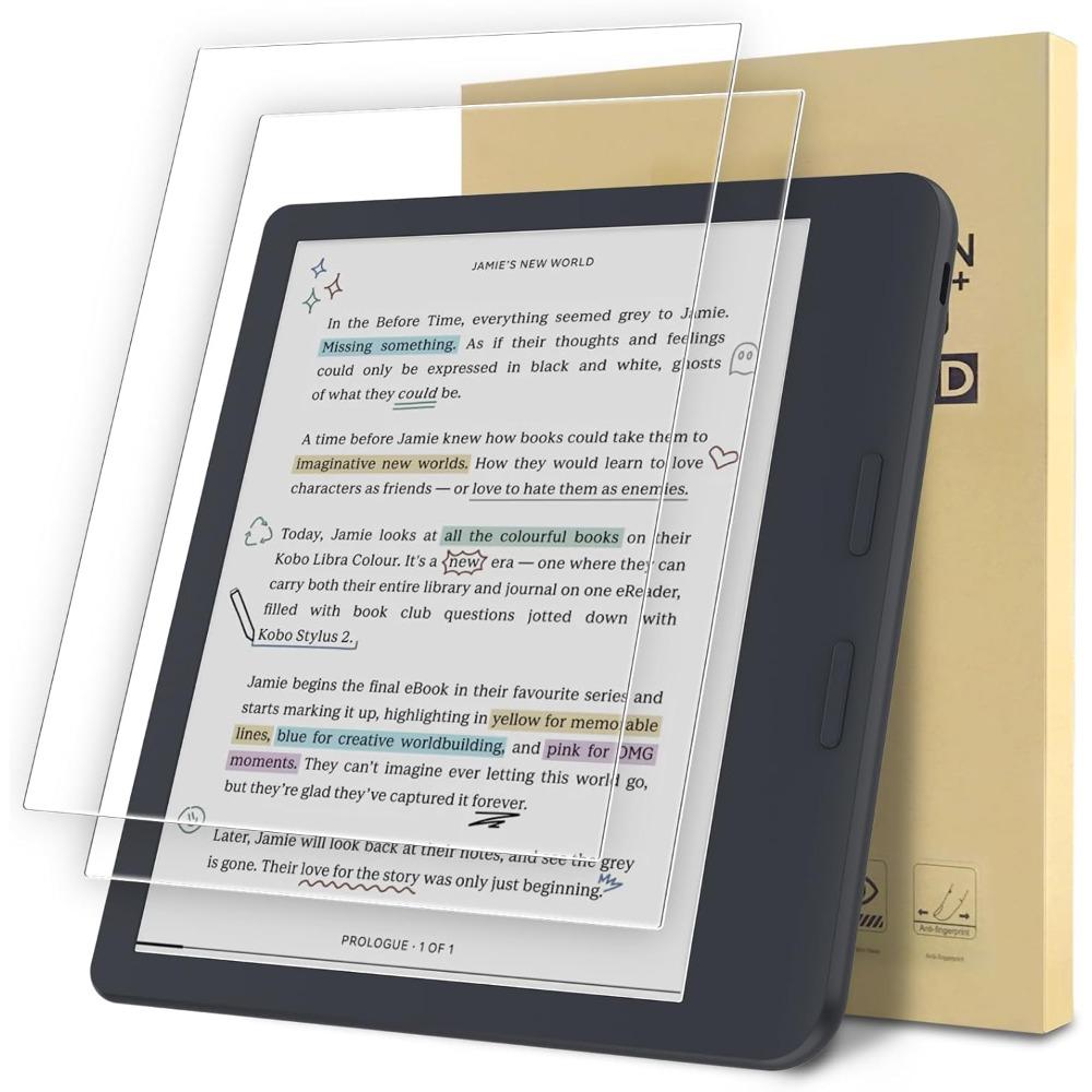 2 Pack 6/7/10.3 inch Screen Protector for KOBO Clara 2E Libra Colour BW 2024 e-Reader