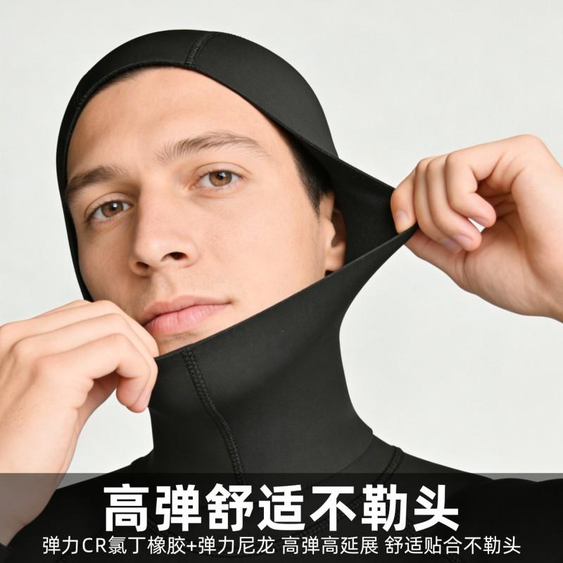 5mm CR Neoprene Drysuit Hood Cold Water Diving Swimming Winter Pool Use Unisex Thermal Insulated Head Cover