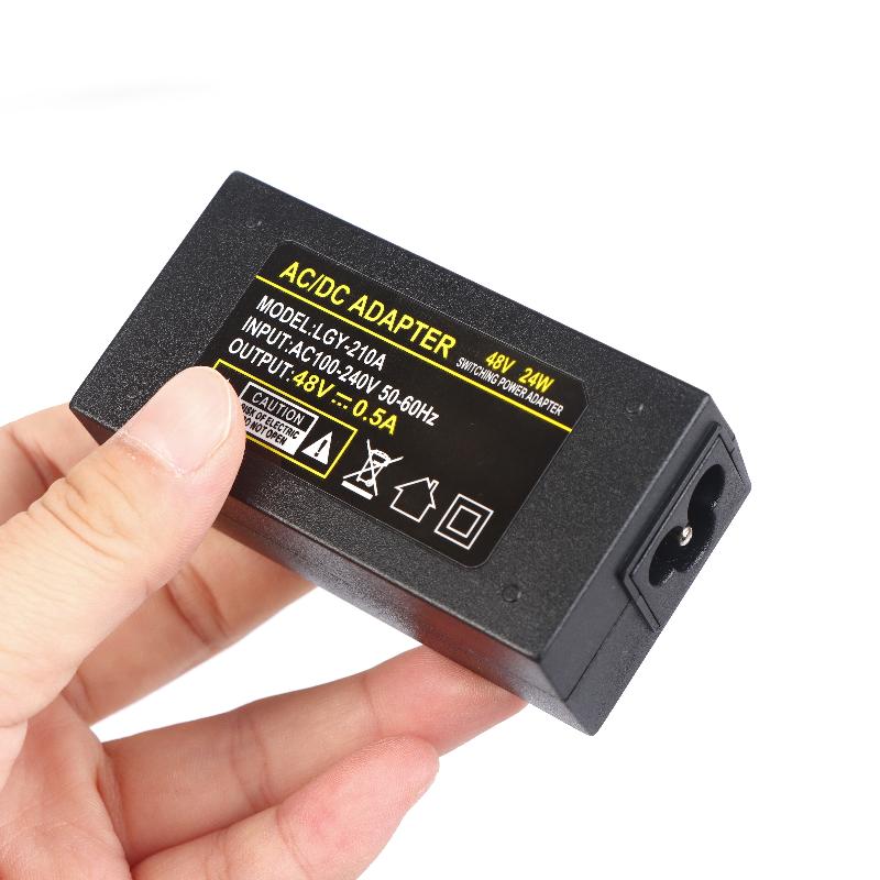 1 шт. Настольный PoE-инжектор питания Ethernet-адаптер для видеонаблюдения CCTV IP-камеры Блок питания 24 В 1 А 48 В 0,5 А 24 Вт