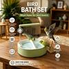 Bird Bath Circulation Pump For Parrots And Canaries With Automatic Rain Shower System