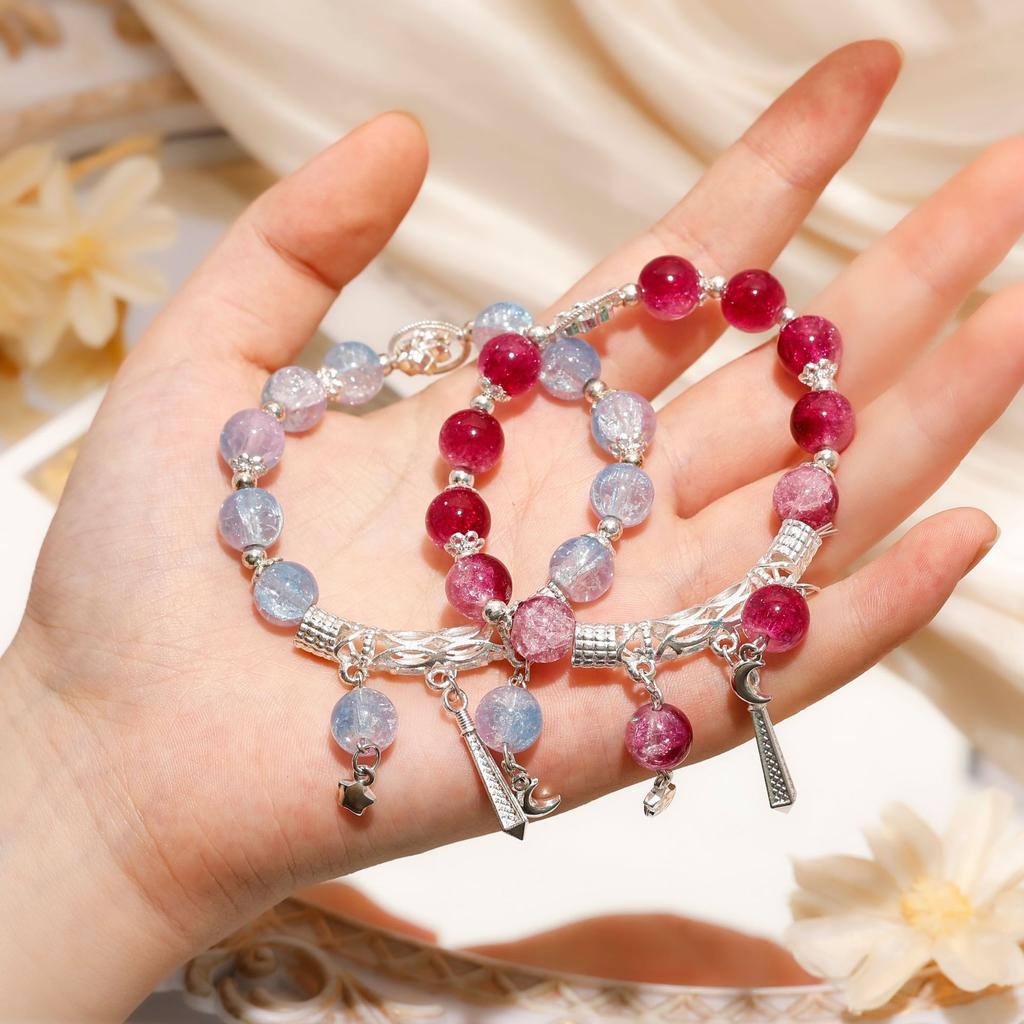 New Mori Super Immortal Starry Sky Half Bracelet Female Ins Wind Sweet and Versatile Student Bracelet Direct Sales Jewelry
