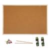 1 комплект пробковой доски для объявлений, прочная многофункциональная деревянная рамка, пробковая доска для заметок, сообщений, фотографий, заметок