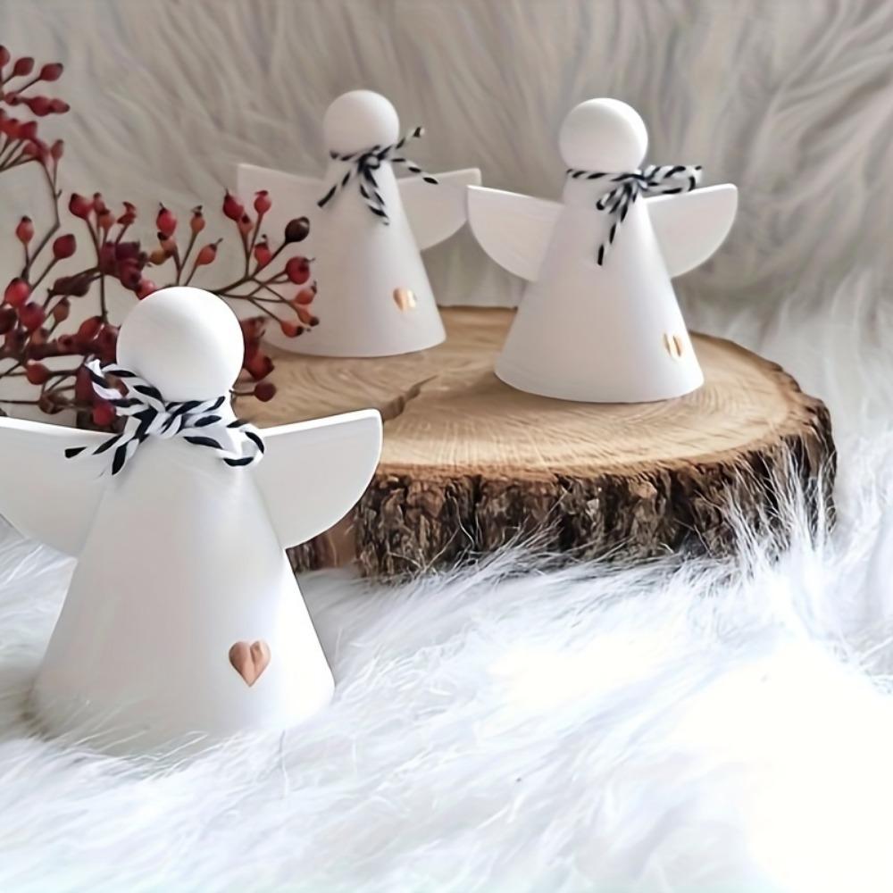 Силиконовая форма «Ангел» для свечей, смолы и бетона: Идеально подходит для создания украшений своими руками и домашнего декора.