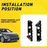 Set Front Bumper Retainer Support Side For Brackets Passat Volkswagen 2012-2015