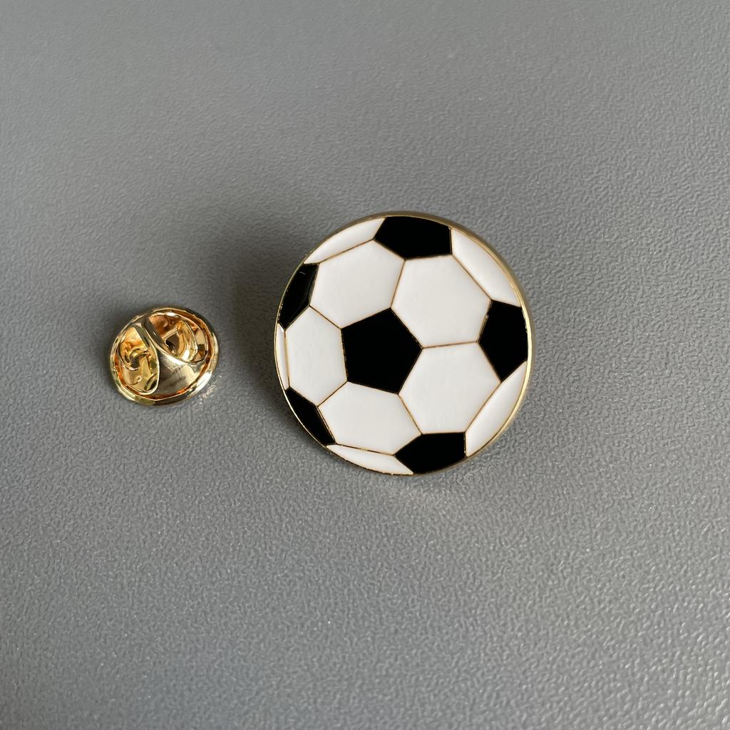 1 pack, football enamel brooch, enamel brooch, oil drop brooch, brooch, clothing accessories, buckle pin, Japanese small mini neckline pin,