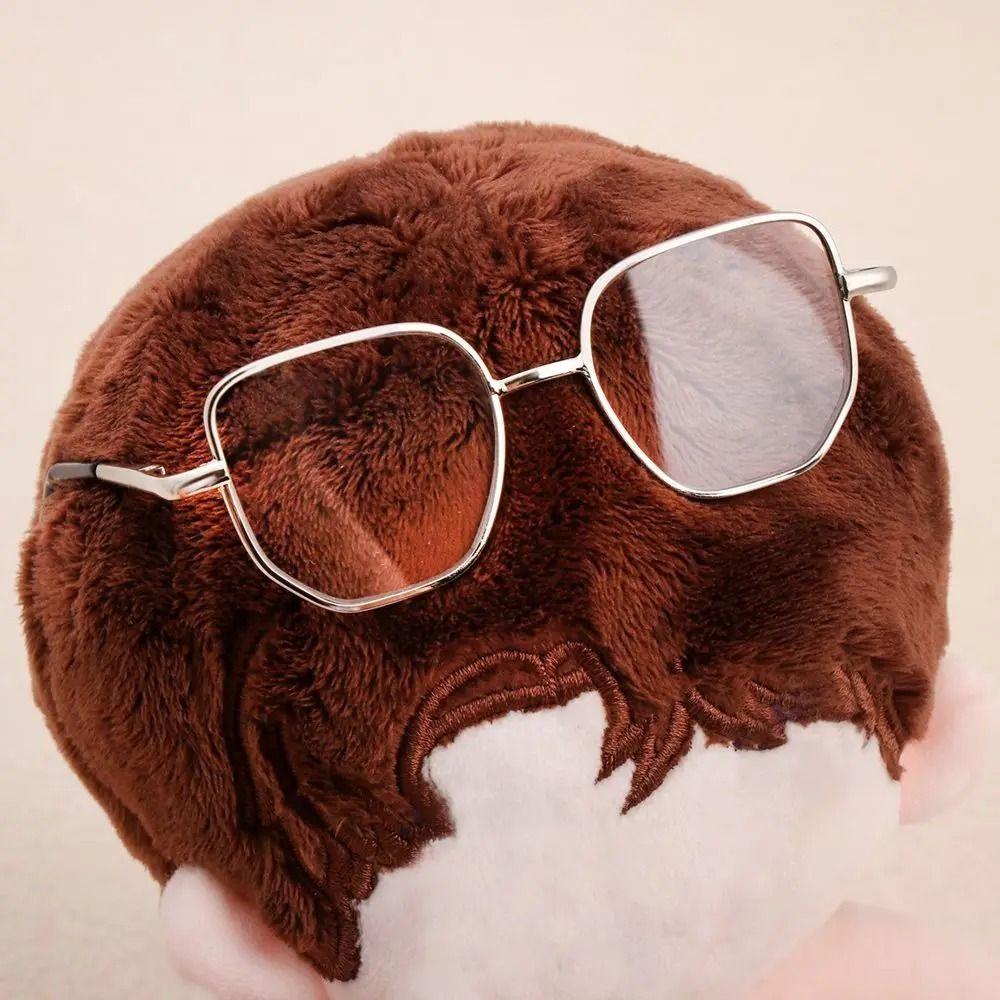 Милые очки для куклы Preppy Cotton Dolls, мягкие, 20 см, кукольные очки в золотой оправе, хлопковая мягкая кукла