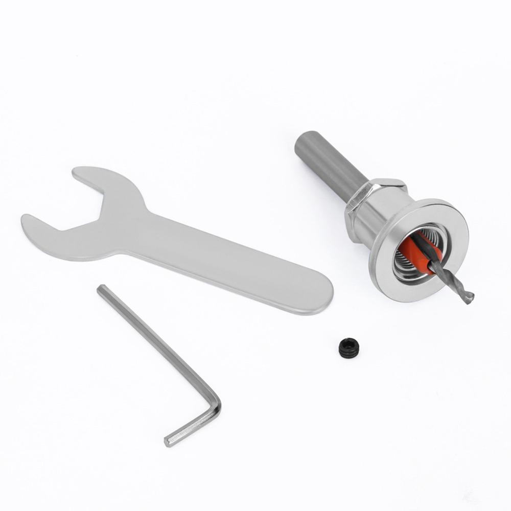 5pcs 8mm Round Shank Adjustable Countersink Bit 2.8-4mm Cone Size Counterbore Bit For Metalworking