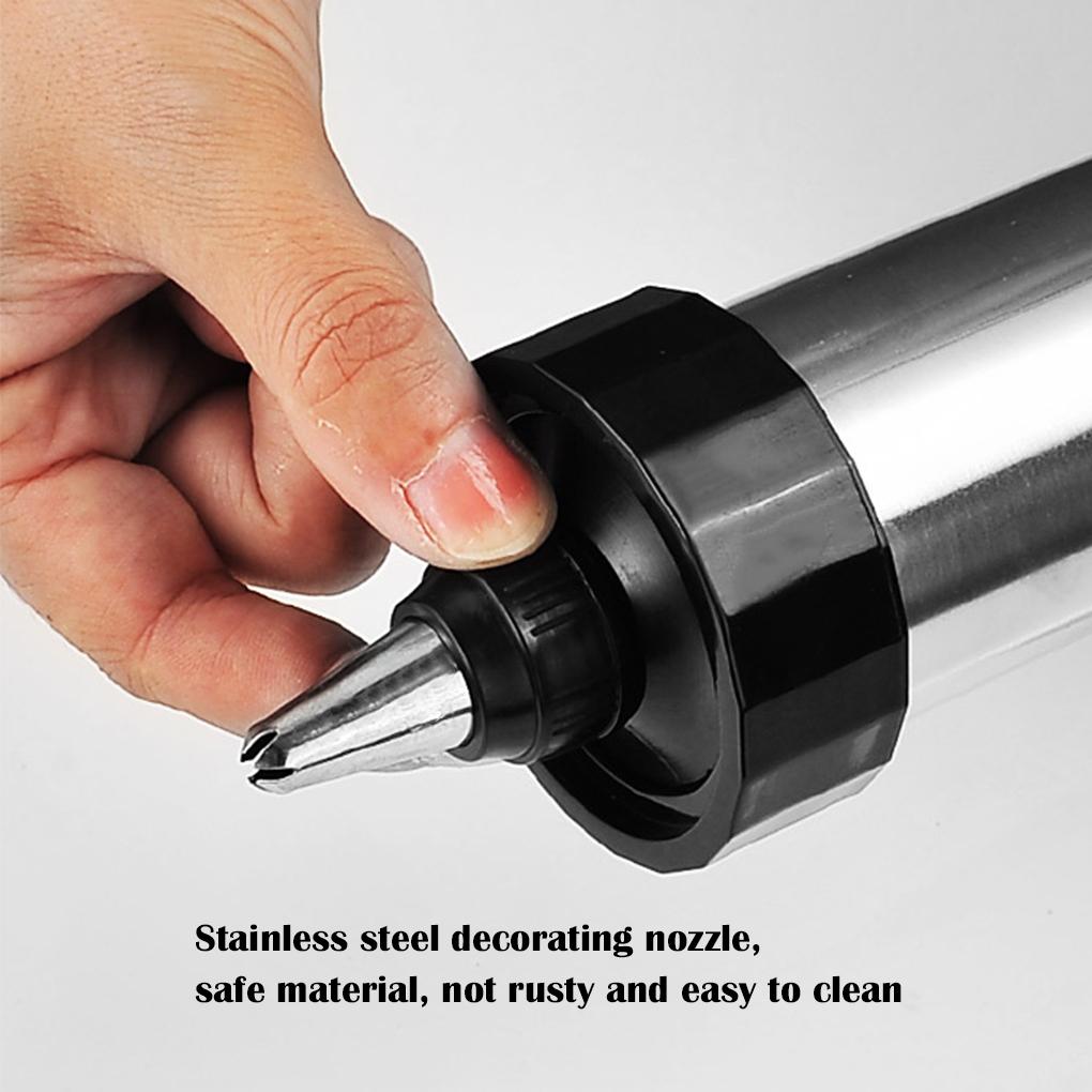 Stainless Biscuit Baking Press Decoration Cookie Making Mold Kitchen Cake Piping Nozzle
