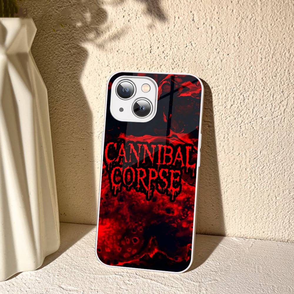C-Cannibal C-Corpse Band Tempered Glass For Iphone 14 13 12 11 Pro Mini XS MAX 14Plus X XS XR Fundas