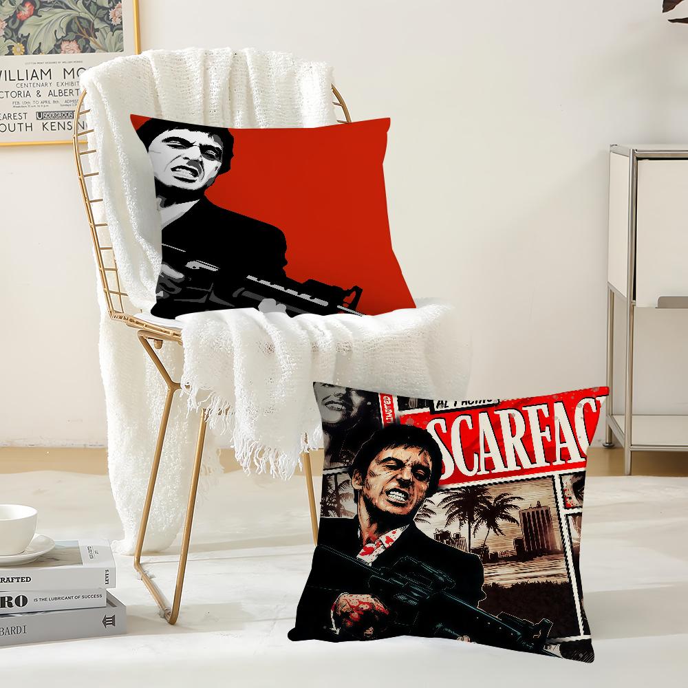 Movie Sscarface Cool Pillow Case Suitable For Bedrooms Living Rooms Cars Home Decoration