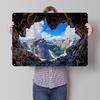 Dolomites Italy Travel Personalized D Textured Metal Poster Wall Art Tinplate Sign for Bathroom Decor Room Bedroom Decorations