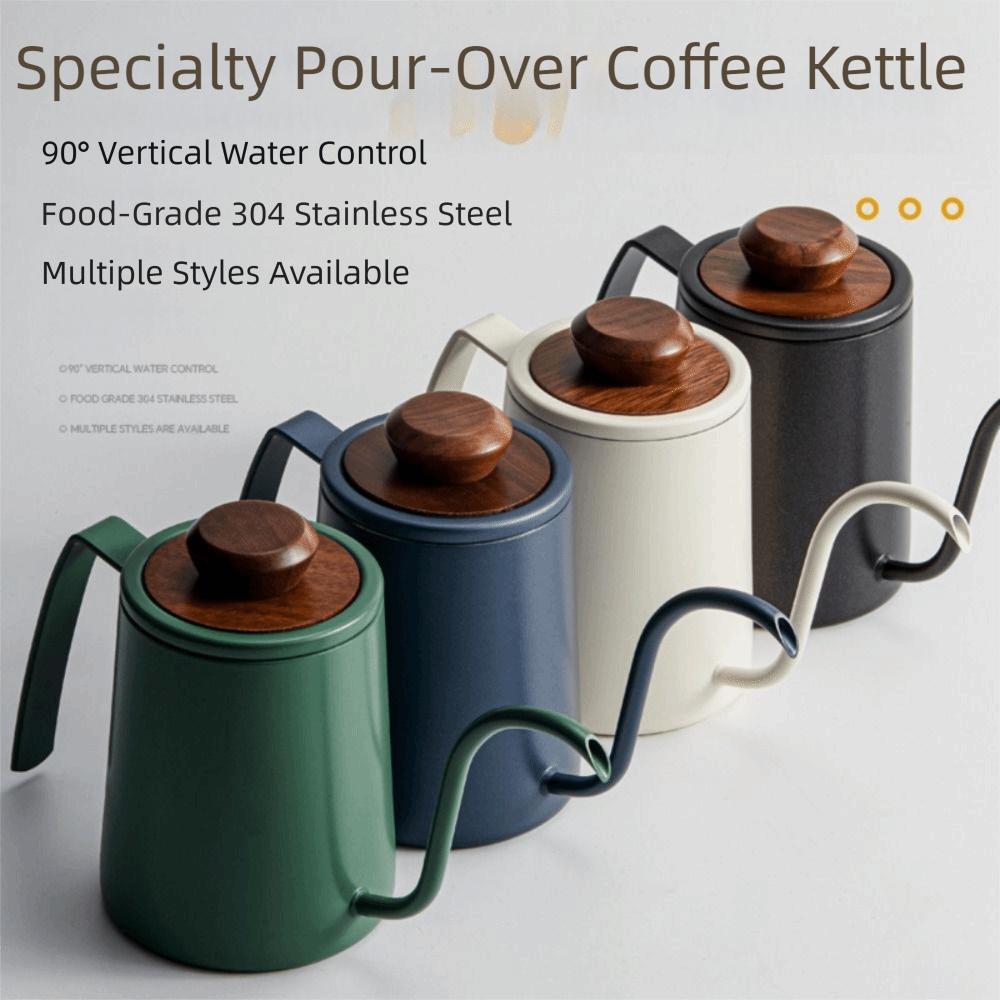 304 Stainless Steel Goose Neck Coffee Pot Drip Spout Hand Brewing Kettle Pour Over Brewing