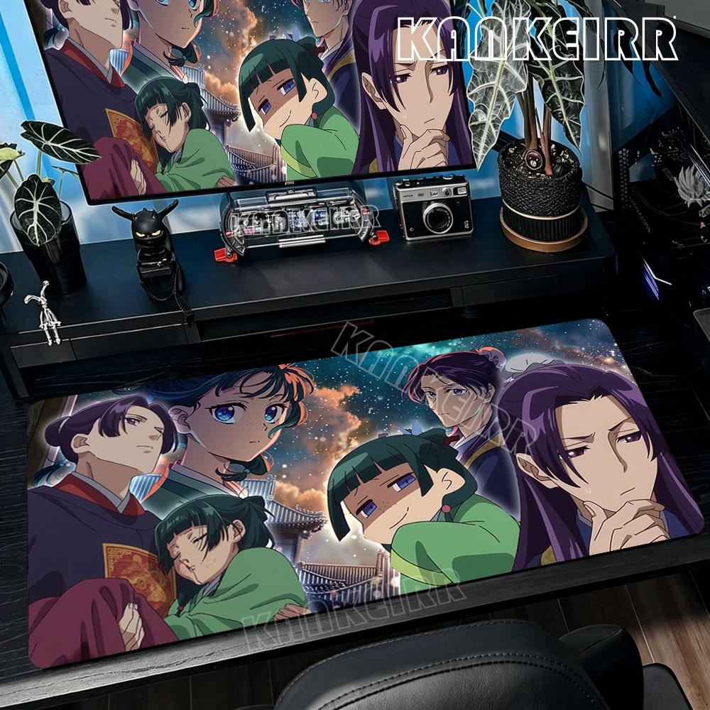 Cute Pretty Animethe Apothecary Diaries Mousepad Large NonSlip Rubber Mouse Pad Lock Edges Mat Durable Laptop Gaming Desk Mats