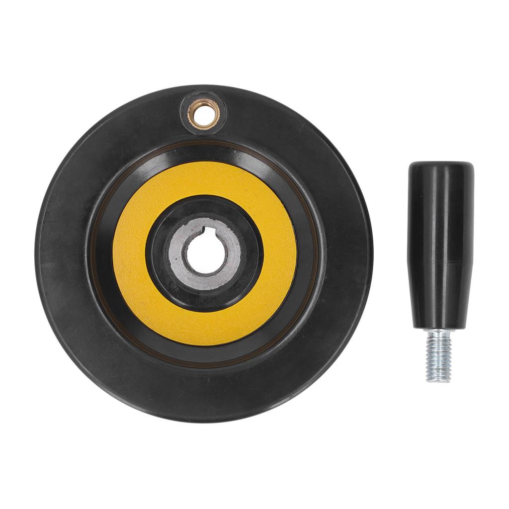 Table Saw Handwheel 12mm Center Hole 100mm Outer Diameter with Revolving Handle for Lathe Milling Ma