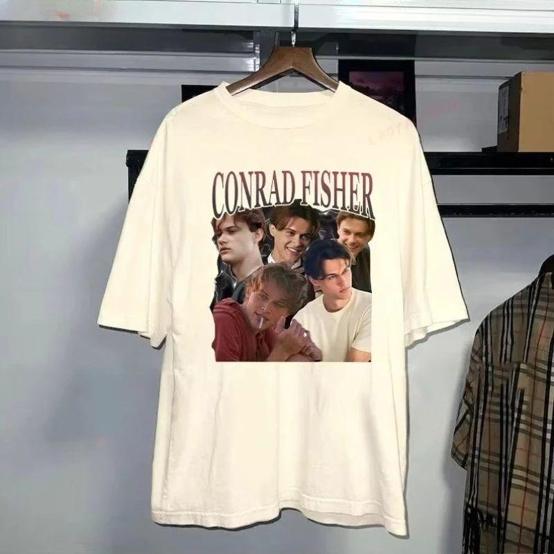 Винтажная футболка Conrad Fisher Dinner Fan Shirt Команда Conrad Лето, когда я стала красивой Футболка Ретро Романтика Топ Графические футболки Унисекс