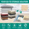 8 Pack Vacuum Storage Bags with Pump,Packing Cubes Compression Space Saver for Clothing Comforters,Blankets Travel Organizer