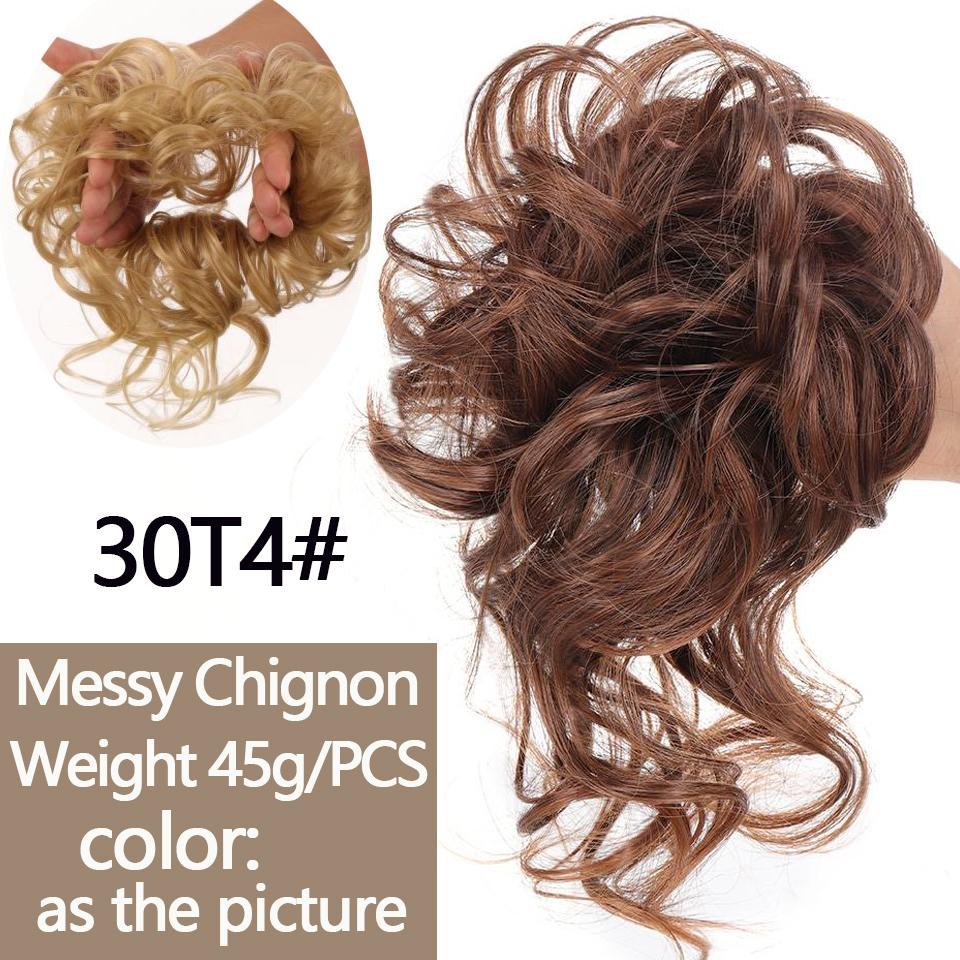 LUPU Светлые черные ленты для волос, грязные вьющиеся шиньонные булочки, синтетические резинки для волос, искусственные волосы для женщин, синтетическое наращивание волос