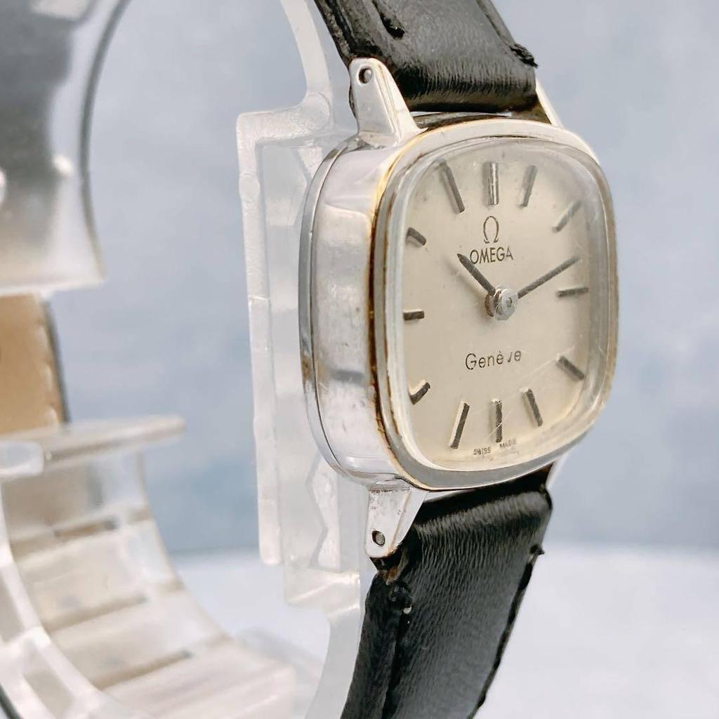 Б/У [Рабочий элемент] OMEGA Geneve Часы с ручным заводом Новый ремешок Популярный кремовый цвет Omega Женские Мужские Унисекс Винтаж