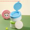Baby Body Powder Container Case With Powder Puff Portable Safety Empty Newborns Body Powder Storage Box Cosmetic Puff Holder