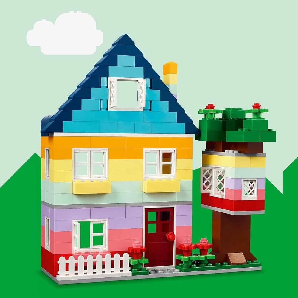 LEGO Classic Build Your Own House Toy Set Educational Blocks for Kids Ages 4-6 11035