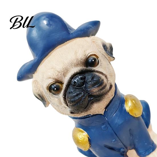 Unique Gift for Pug Lovers Cute Dog Coin Money Bank, Resin Pet Saving Box, Solid Piggy Bank Small Tabletop Birthday Christmas Gifts Kids Boys