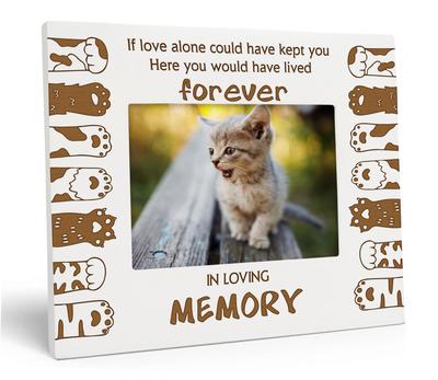 Darling Souvenir Made With Love Выгравированная настольная фоторамка Деревянная Forever In Lovely Memory Quotes Белая фоторамка