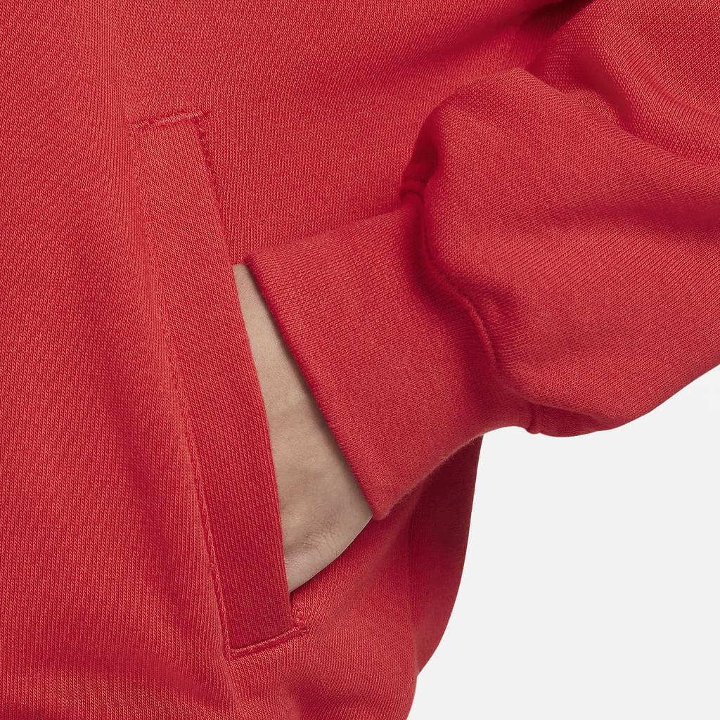 Nike Letter Logo Print Fleece Crew Neck Sweatshirt Women Tops University-Red DX0075-657