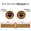 Ретро мотоциклетные ручки, универсальные 7/8 "22 мм 24 мм, нескользящие резиновые ручки руля для мото скутера, мотокросса, мотоцикла