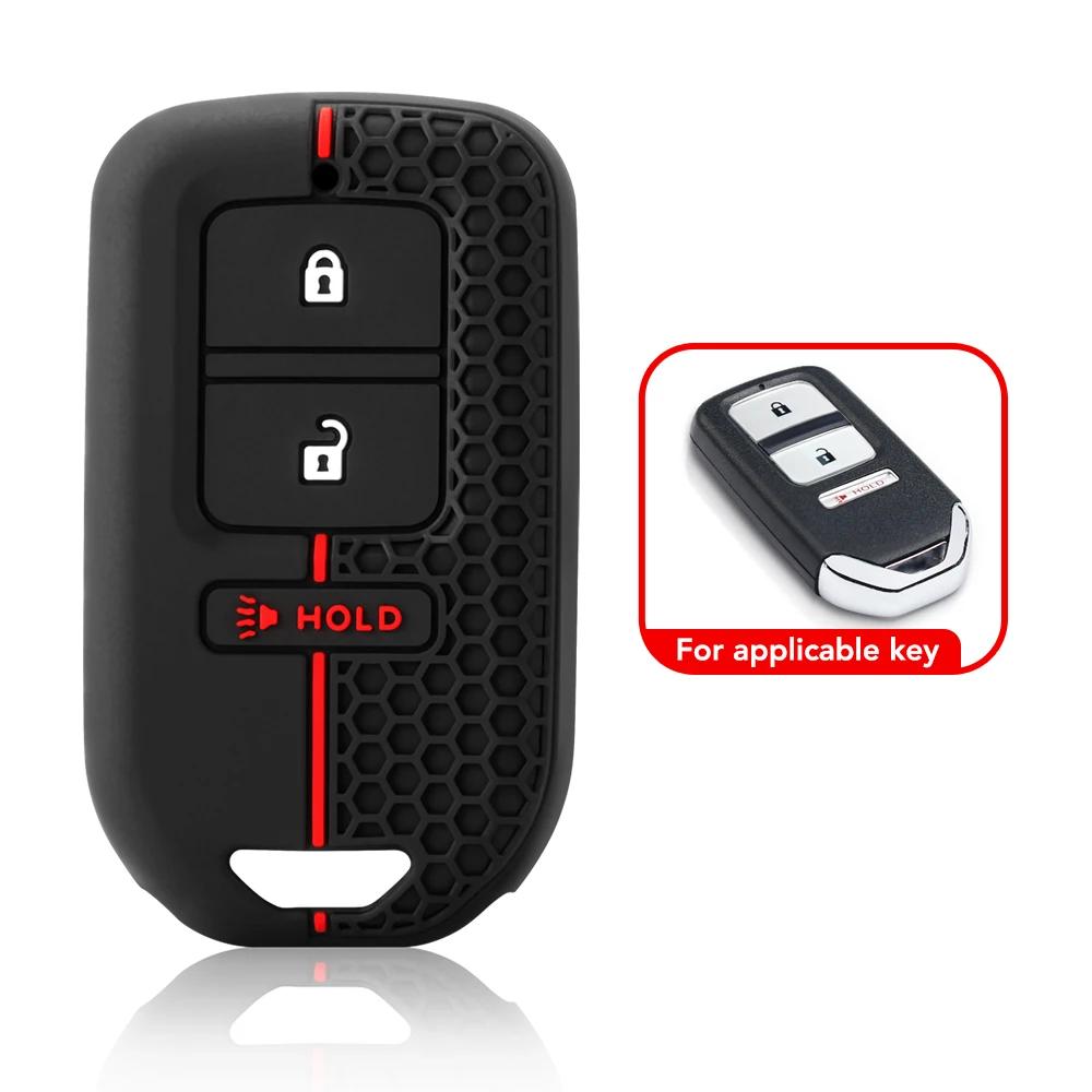 3 4 кнопки силиконовый автомобильный пульт дистанционного управления брелок чехол для Honda Accord EX EXL Civic Crv Hrv Pilot Ridgeline 2016 -2018 Pocketor