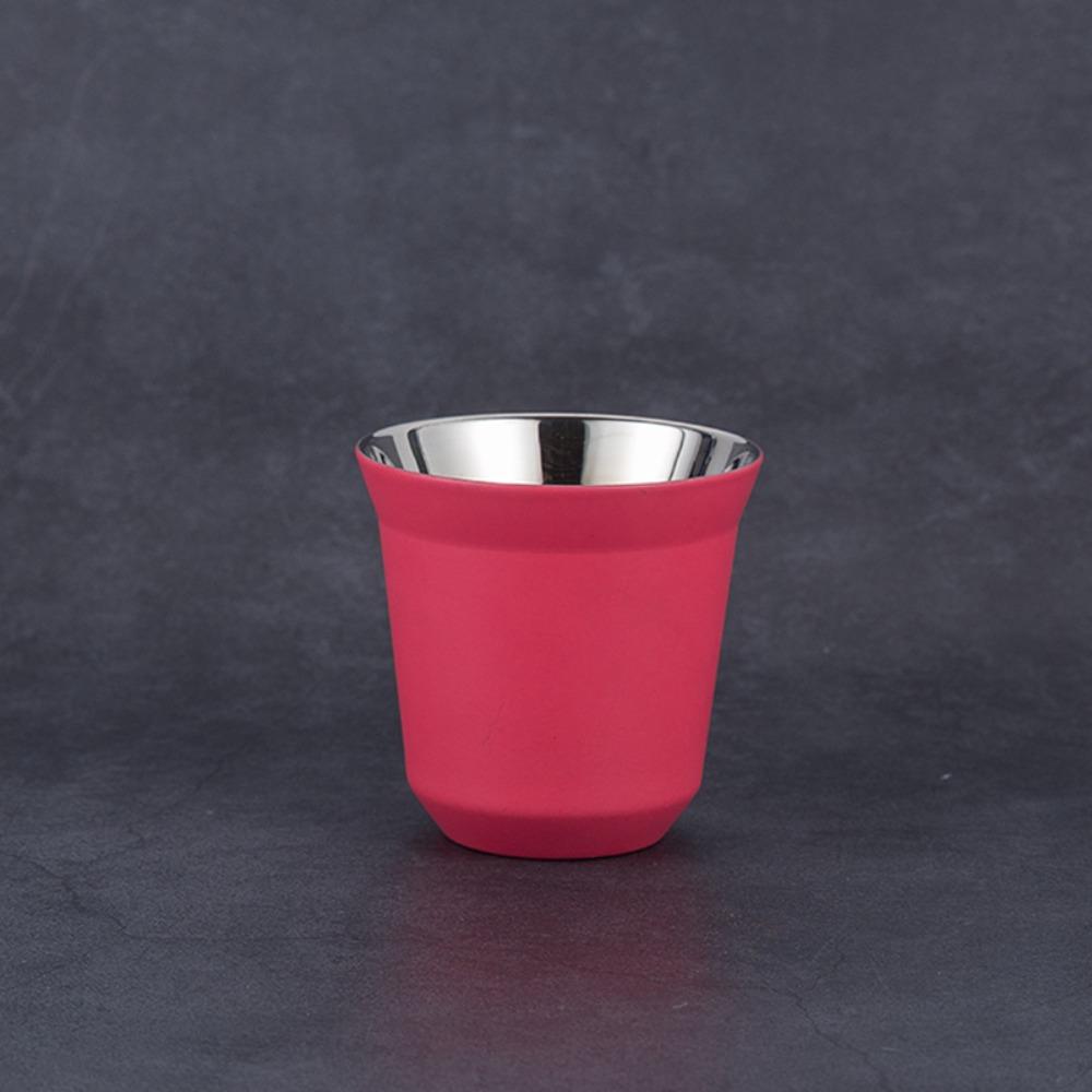 New 80ML Espresso Mugs 304 Stainless Steel Double Wall Coffee Cups Small Capacity Cold Water Cold Drinks Cup