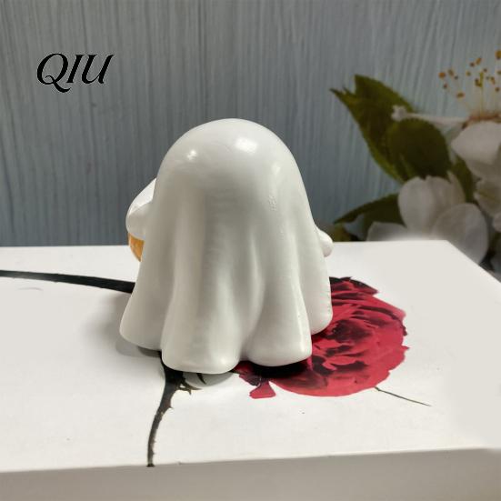 Festive Halloween Decorations Ghost Ornaments, Resin Desktop Hanging Pumpkin Ornaments Basket Design, Decor for Party