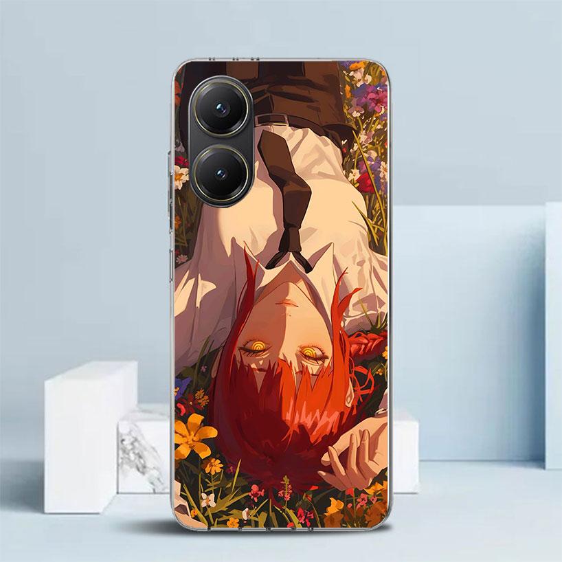 Чехол для телефона Chainsaw Man Makima для Xiaomi Poco F7 Ultra X5 X6 X7 Pro M7 Redmi 15C 15 13C 13 12C 12 10C 10 10A 9 9C 9A 9T Cove